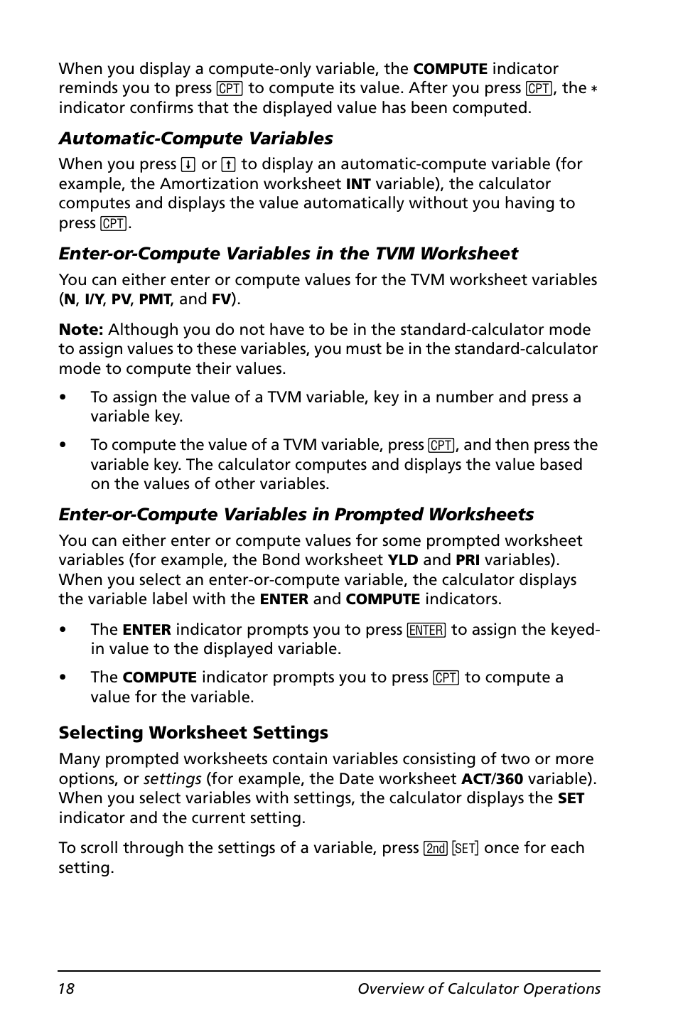 Texas Instruments BA II PLUS User Manual | Page 22 / 114