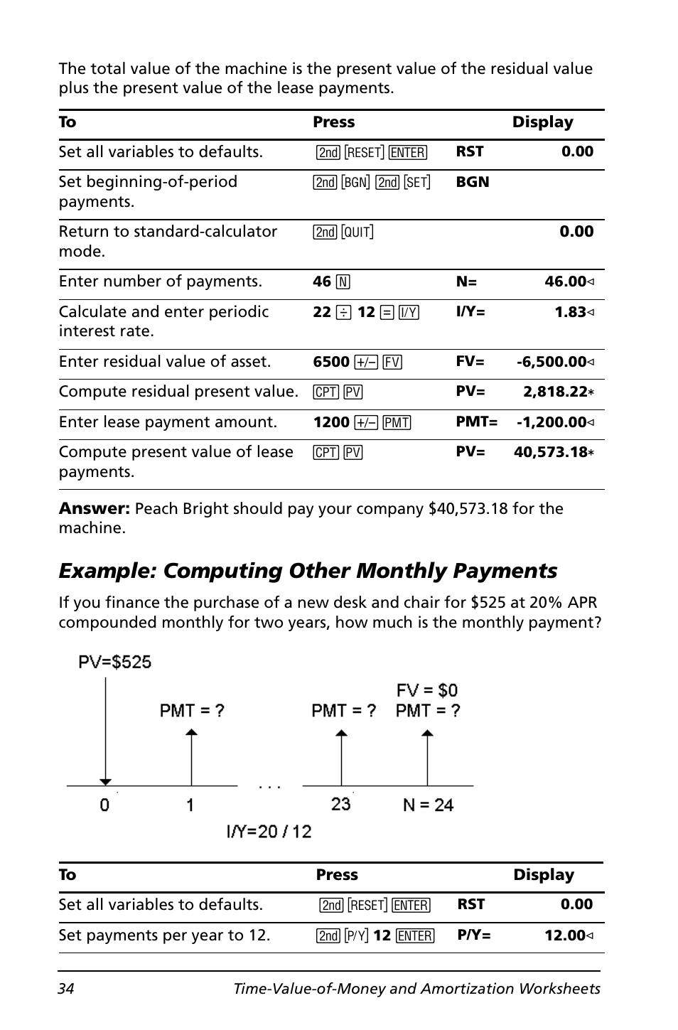 Example: computing other monthly payments | Texas Instruments BA II PLUS User Manual | Page 38 / 114