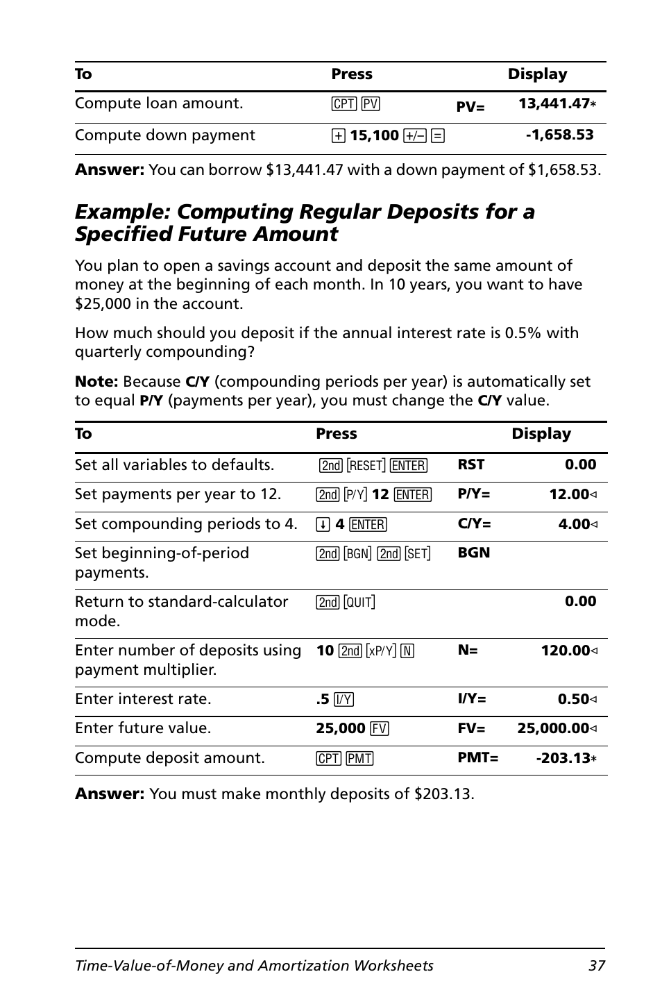 Amount | Texas Instruments BA II PLUS User Manual | Page 41 / 114