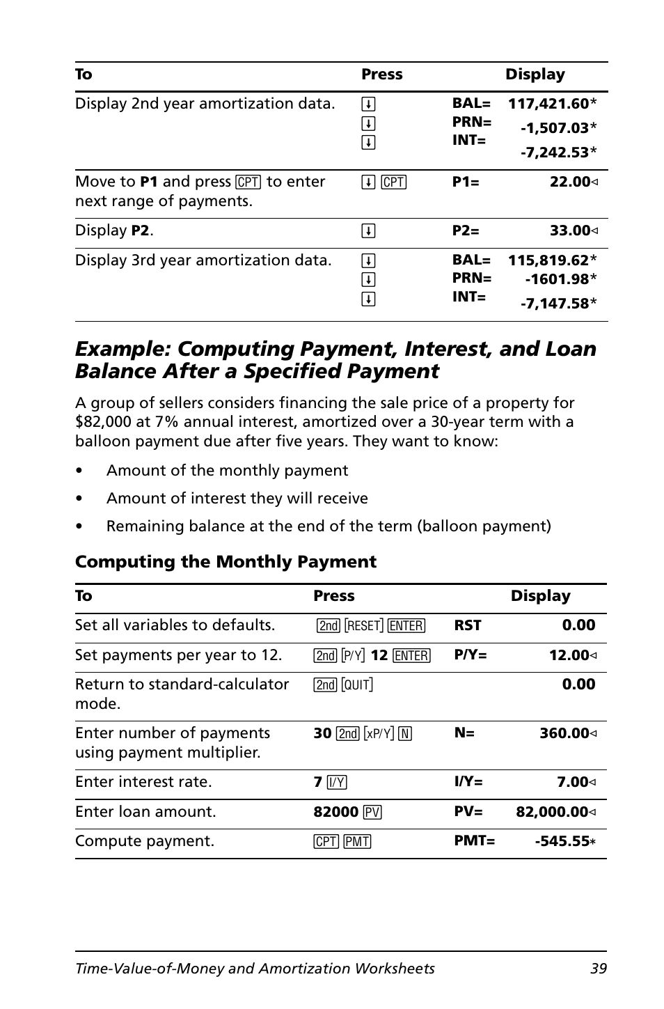 A specified payment | Texas Instruments BA II PLUS User Manual | Page 43 / 114