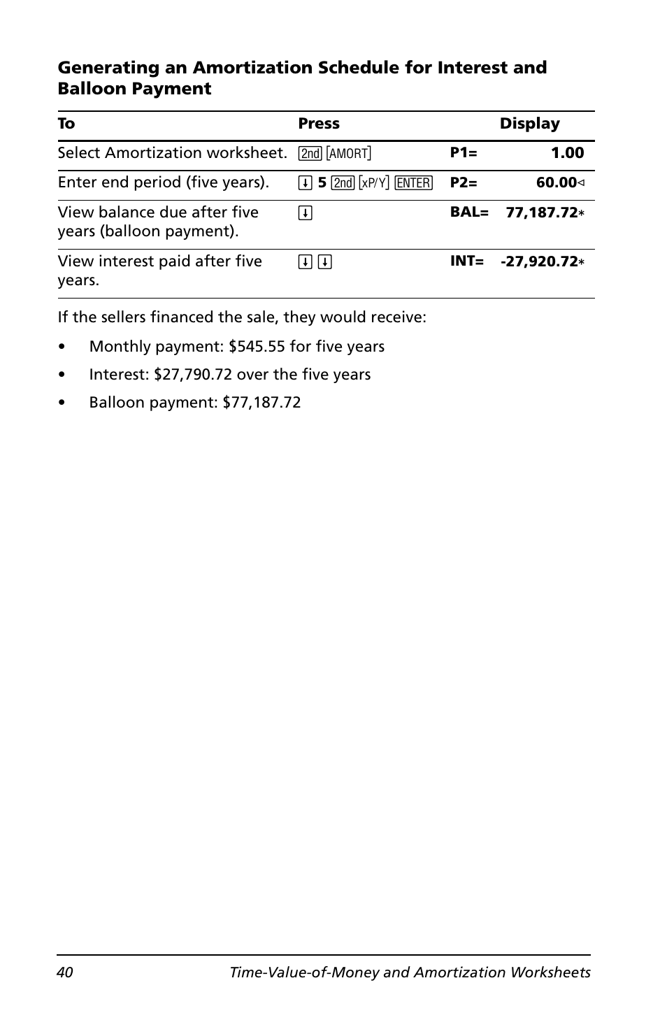 Texas Instruments BA II PLUS User Manual | Page 44 / 114