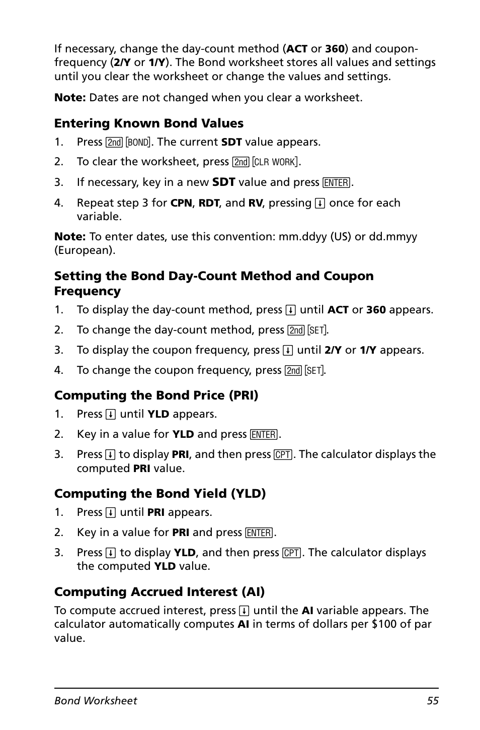 Texas Instruments BA II PLUS User Manual | Page 59 / 114