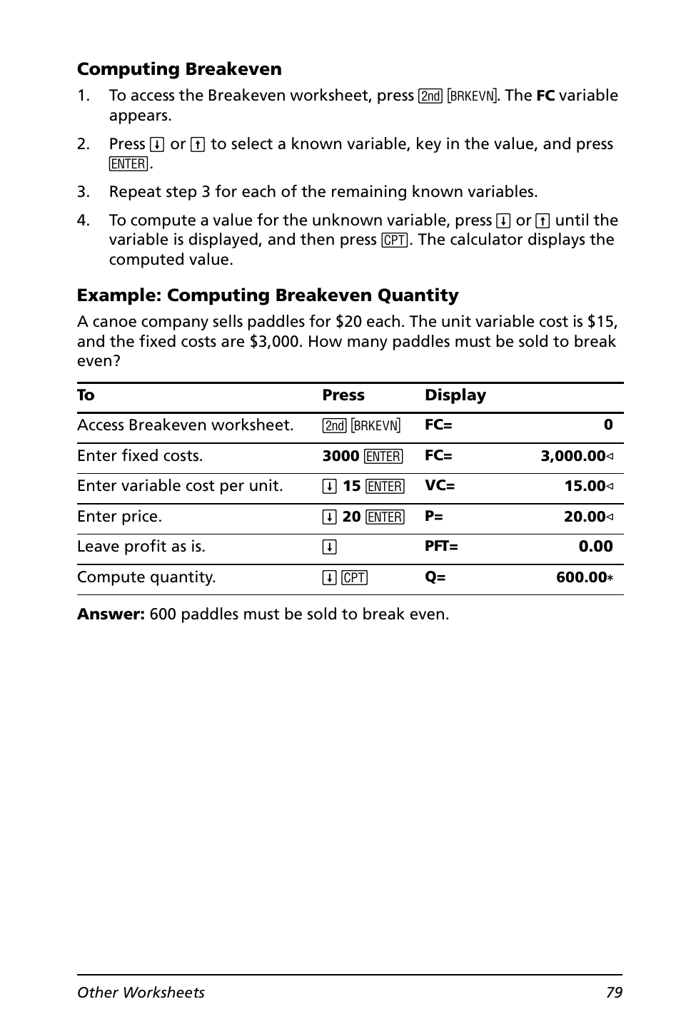 Texas Instruments BA II PLUS User Manual | Page 83 / 114