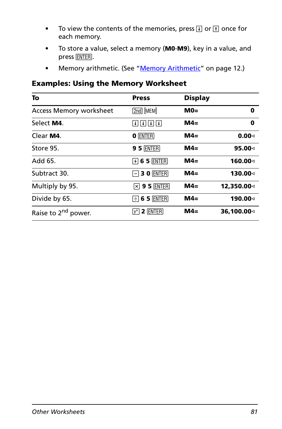 Texas Instruments BA II PLUS User Manual | Page 85 / 114