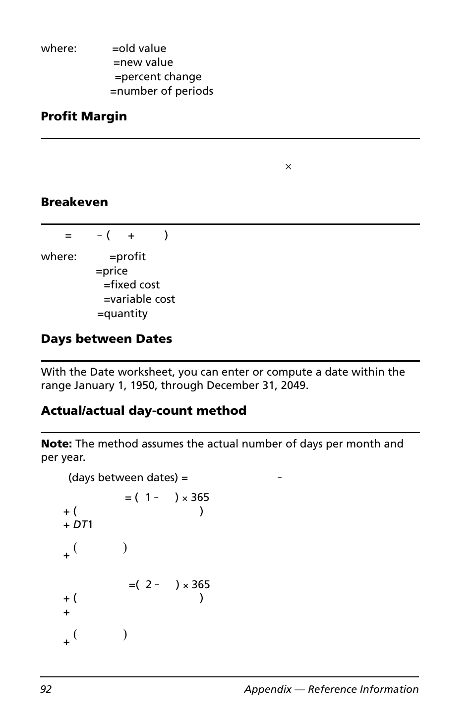 Texas Instruments BA II PLUS User Manual | Page 96 / 114