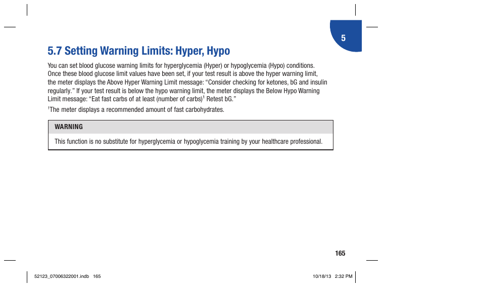 7 setting warning limits: hyper, hypo | Accu-Chek Aviva Expert User Manual | Page 173 / 304