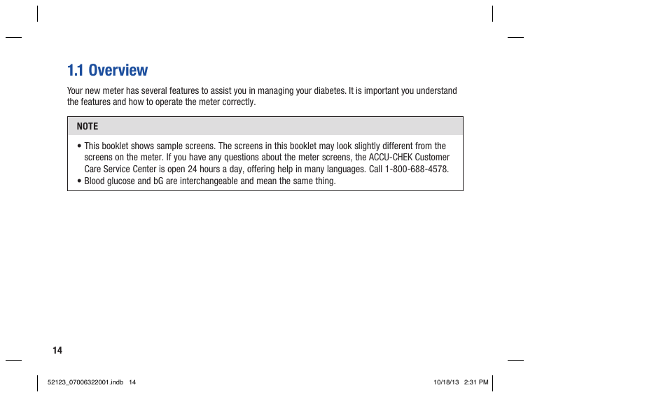 1 overview | Accu-Chek Aviva Expert User Manual | Page 22 / 304