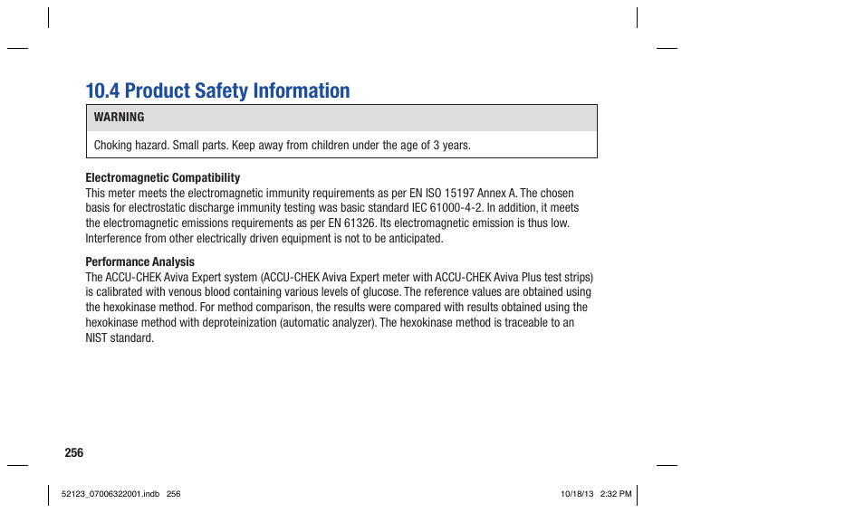 4 product safety information | Accu-Chek Aviva Expert User Manual | Page 264 / 304