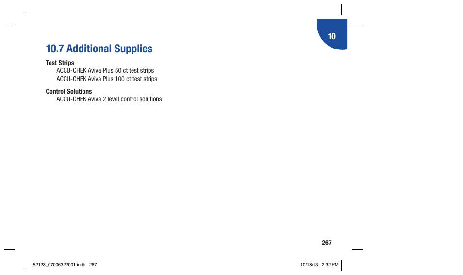 7 additional supplies | Accu-Chek Aviva Expert User Manual | Page 275 / 304