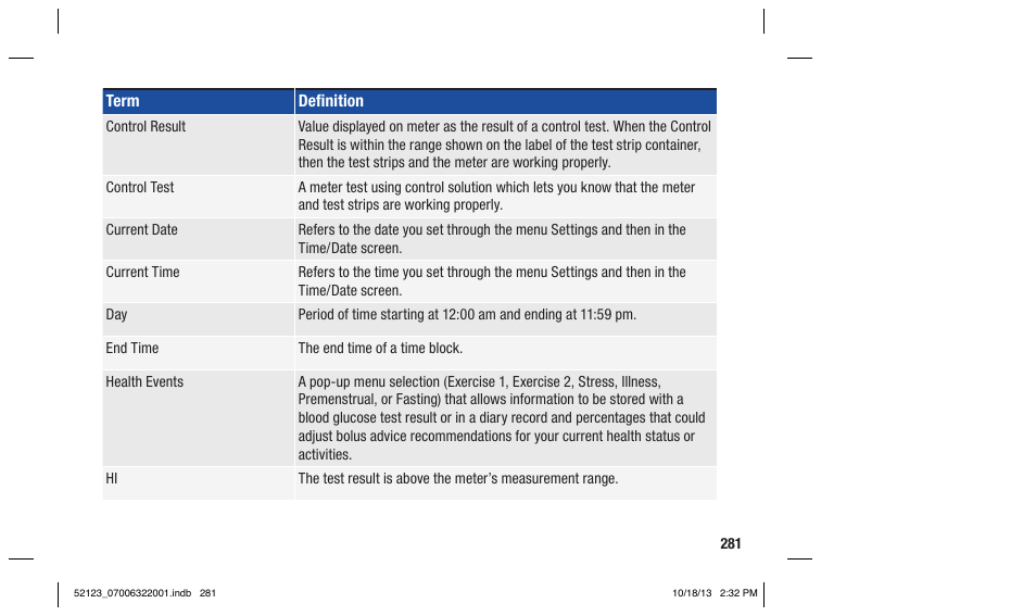Accu-Chek Aviva Expert User Manual | Page 289 / 304