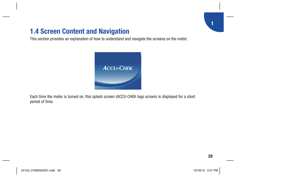 4 screen content and navigation | Accu-Chek Aviva Expert User Manual | Page 37 / 304