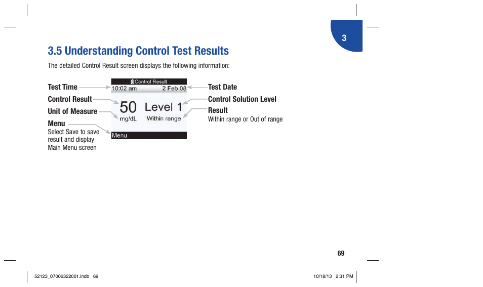 5 understanding control test results | Accu-Chek Aviva Expert User Manual | Page 77 / 304