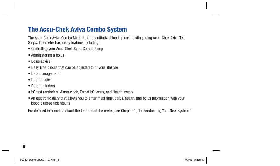 The accu-chek aviva combo system | Accu-Chek Aviva Combo User Manual | Page 10 / 282