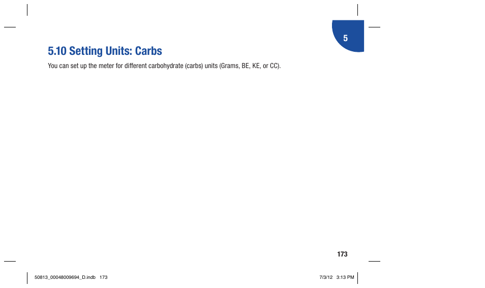 10 setting units: carbs | Accu-Chek Aviva Combo User Manual | Page 175 / 282
