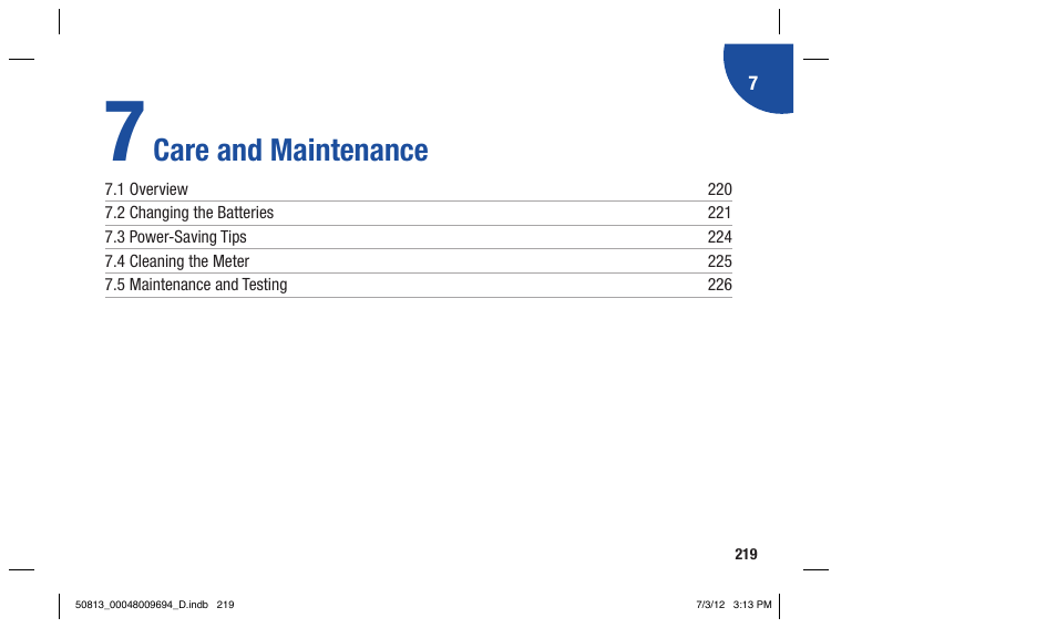 Care and maintenance | Accu-Chek Aviva Combo User Manual | Page 221 / 282