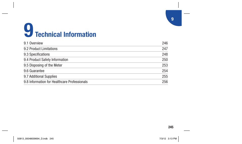 Technical information | Accu-Chek Aviva Combo User Manual | Page 247 / 282