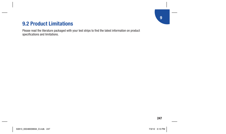 2 product limitations | Accu-Chek Aviva Combo User Manual | Page 249 / 282