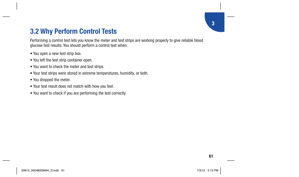 2 why perform control tests | Accu-Chek Aviva Combo User Manual | Page 63 / 282