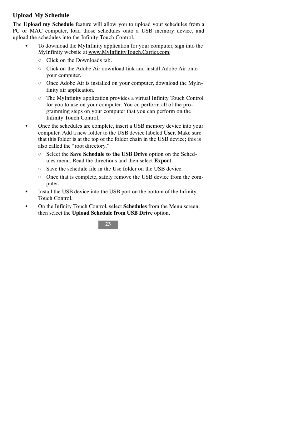 Carrier Infinity SYSTXCCITC01-A User Manual | Page 29 / 68