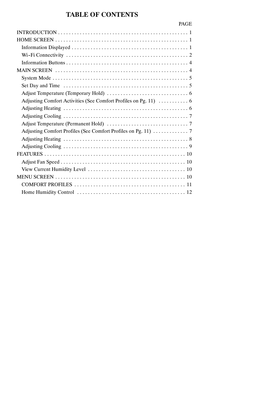 Carrier Infinity SYSTXCCITC01-A User Manual | Page 3 / 68