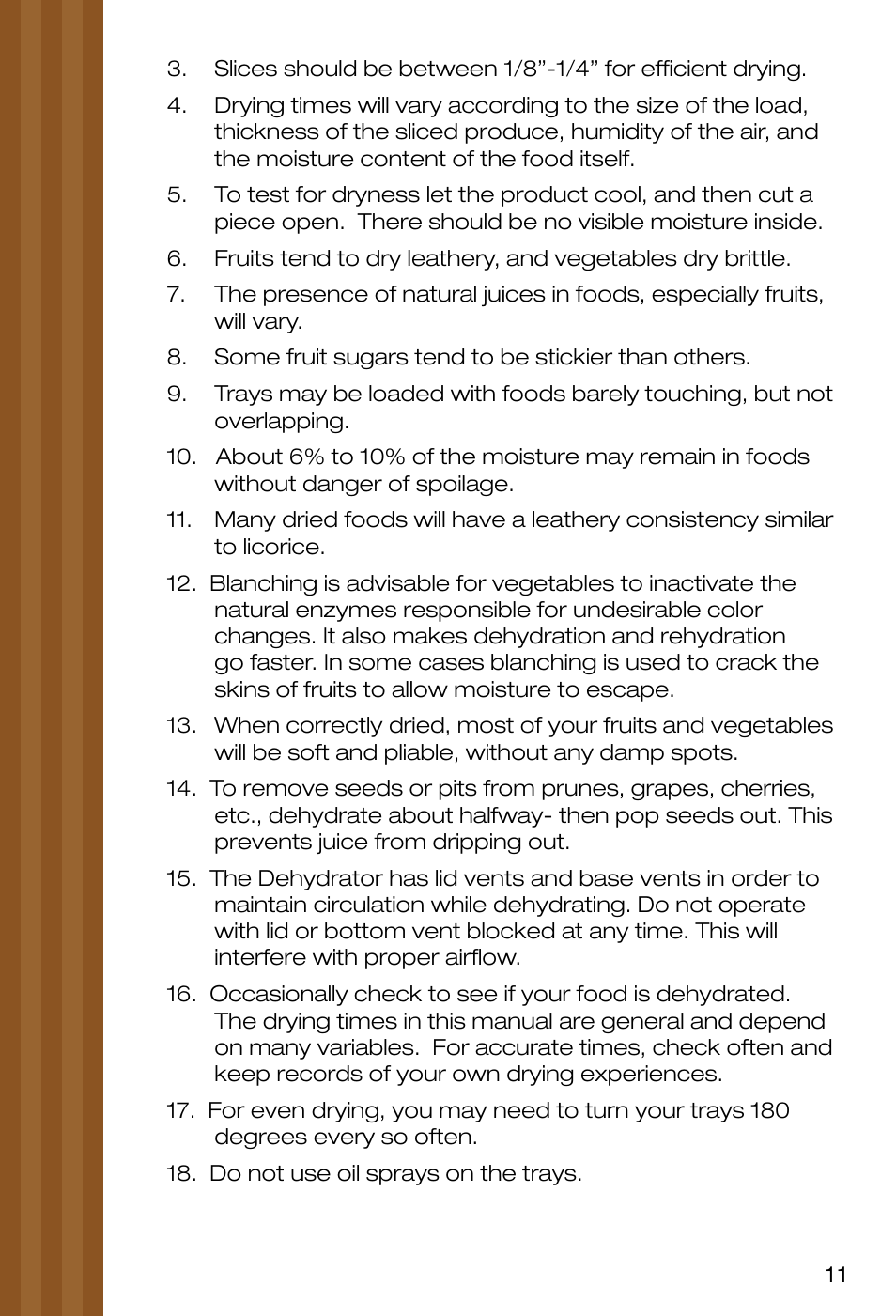 Ronco EZ-Store 5-Tray Turbo Dehydrator User Manual | Page 13 / 44