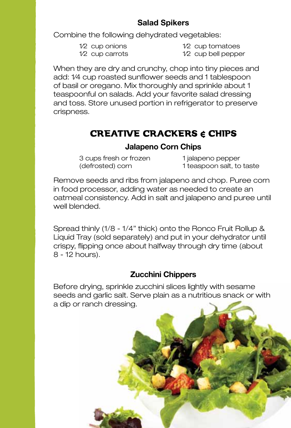 Creative crackers & chips | Ronco EZ-Store 5-Tray Turbo Dehydrator User Manual | Page 29 / 44