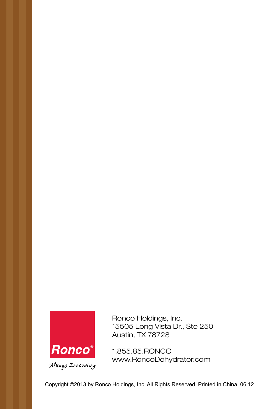 Ronco EZ-Store 5-Tray Turbo Dehydrator User Manual | Page 43 / 44