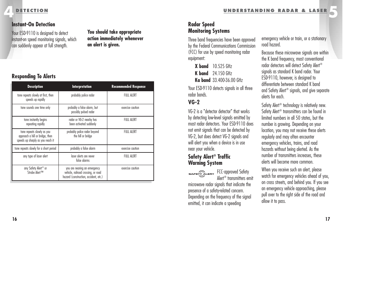 Cobra Electronics ESD-9110 User Manual | Page 11 / 16