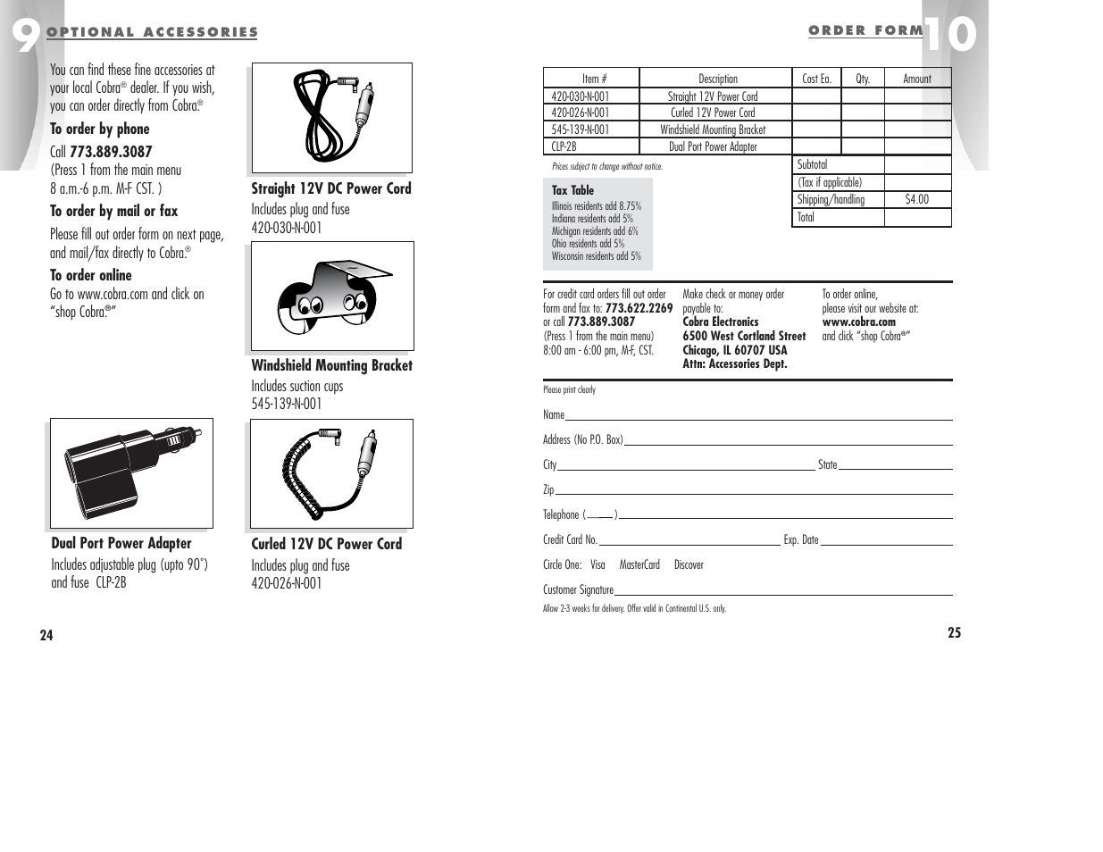 Cobra Electronics ESD-9110 User Manual | Page 15 / 16