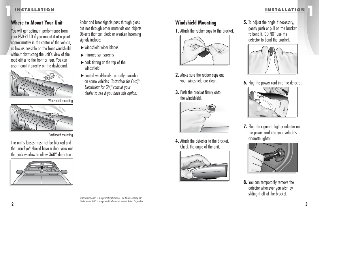 Cobra Electronics ESD-9110 User Manual | Page 4 / 16