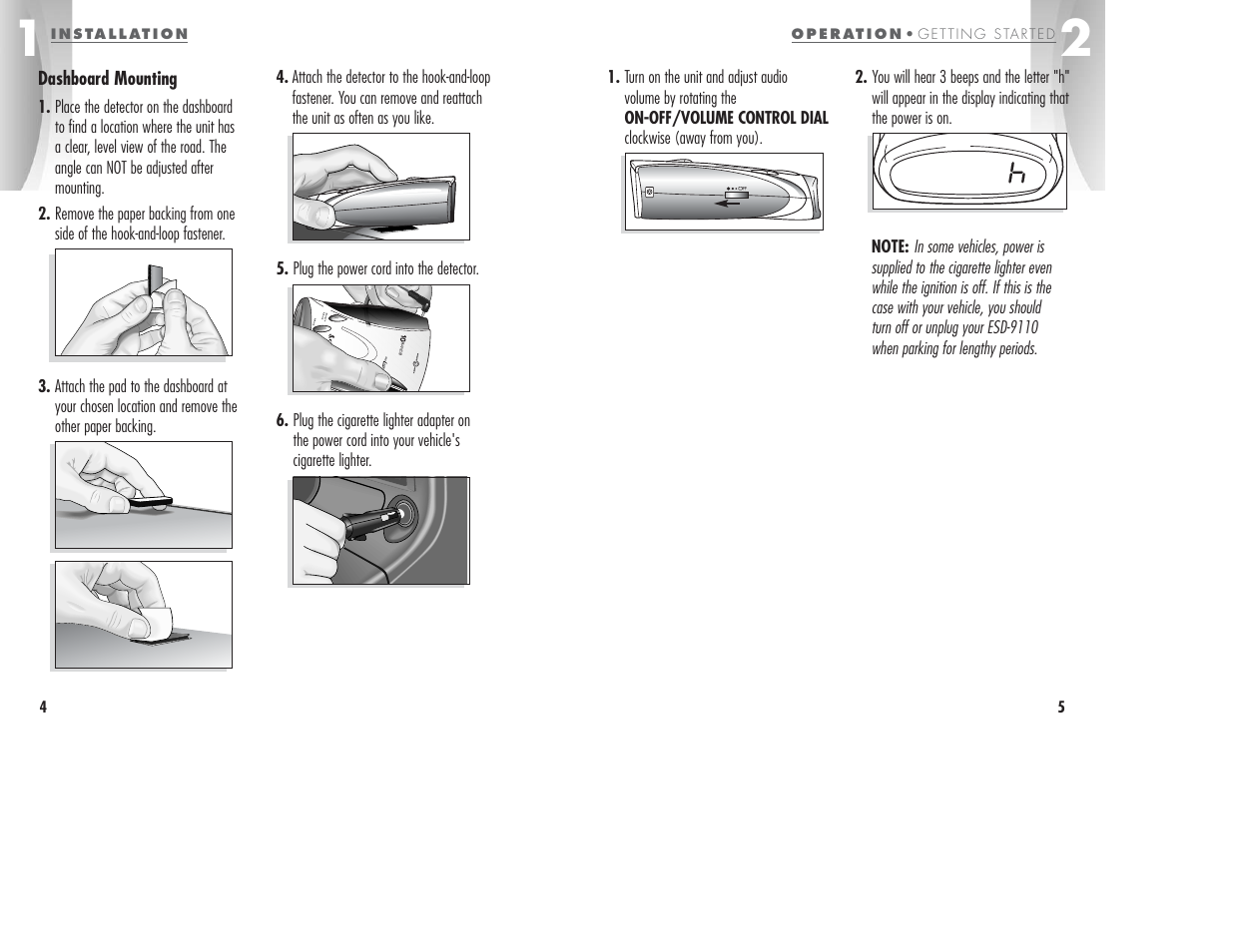 Cobra Electronics ESD-9110 User Manual | Page 5 / 16