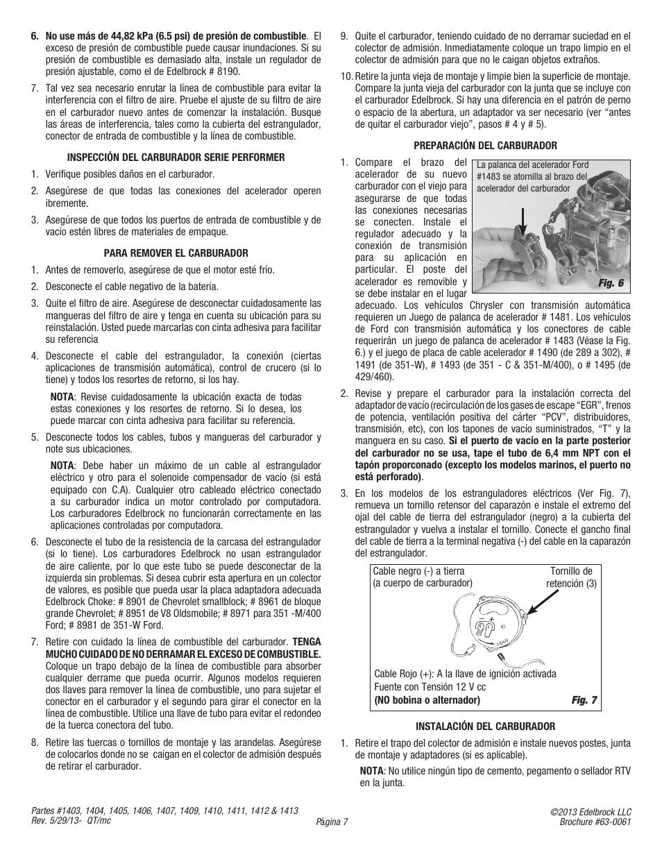 Edelbrock 14064 EnduraShine User Manual | Page 7 / 8