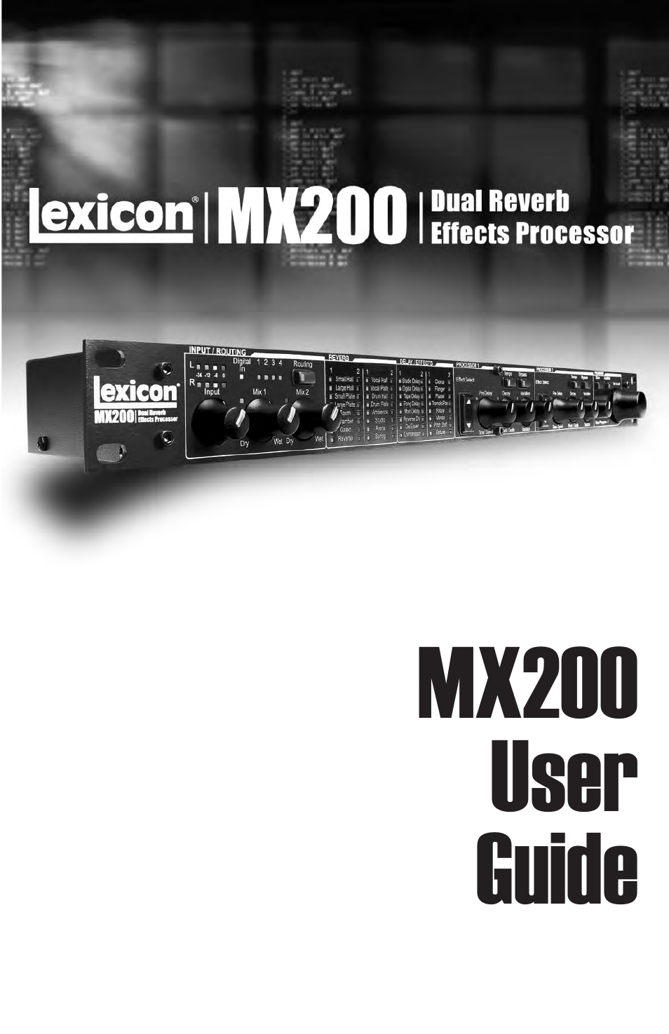 Lexicon MX200 User Manual | 48 pages