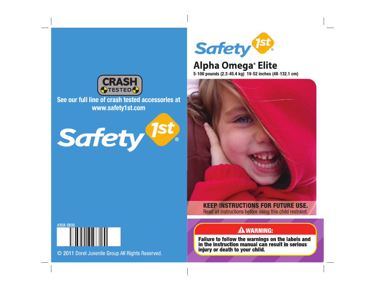 Safety 1st Alpha Omega Elite User Manual | 32 pages