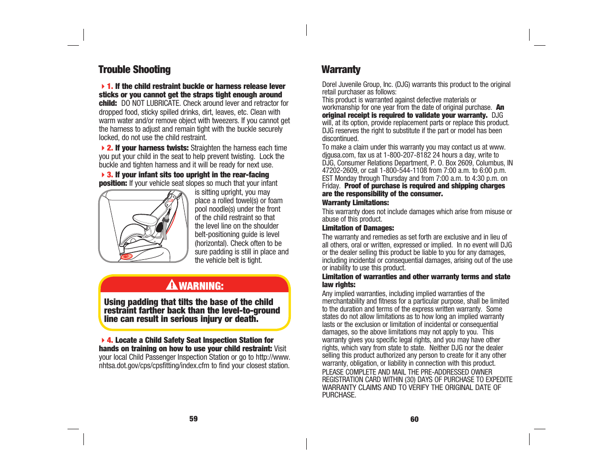Trouble shooting warranty | Safety 1st Alpha Omega Elite User Manual | Page 31 / 32