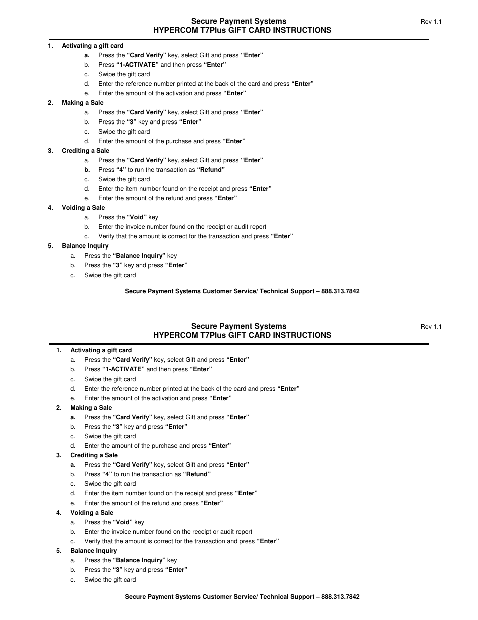 Hypercom T7Plus User Manual | Page 3 / 6