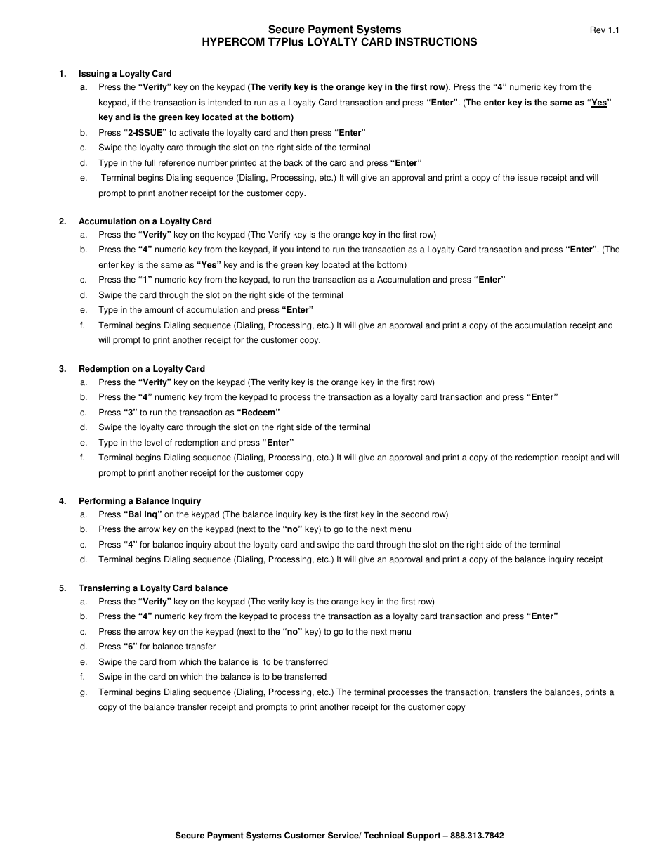 Hypercom T7Plus User Manual | Page 5 / 6