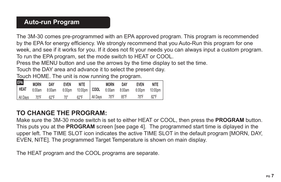 Auto-run program | 3M 30 User Manual | Page 7 / 15
