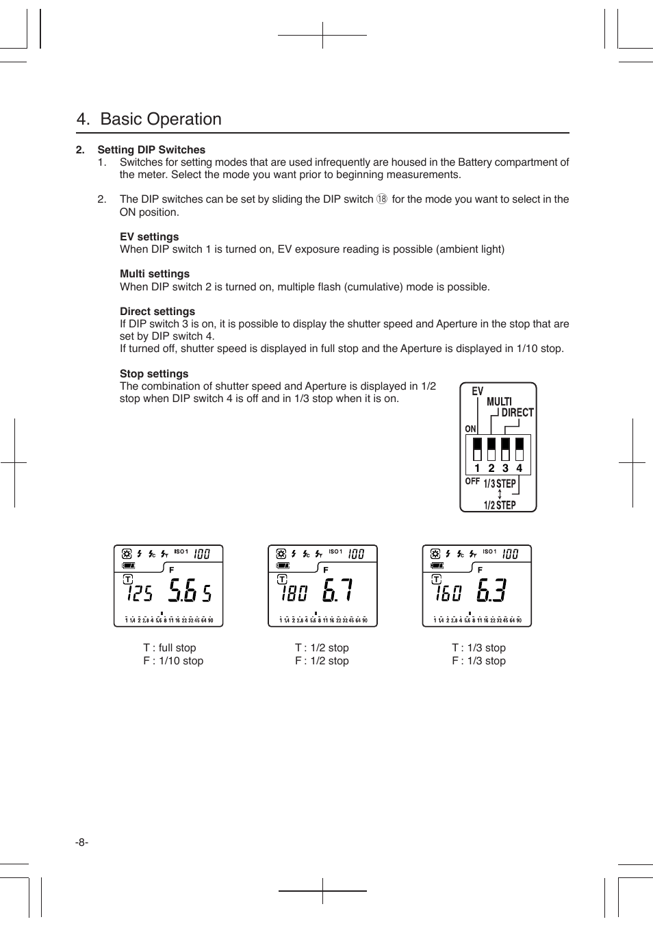 Basic operation | Sekonic L-358 User Manual | Page 12 / 52