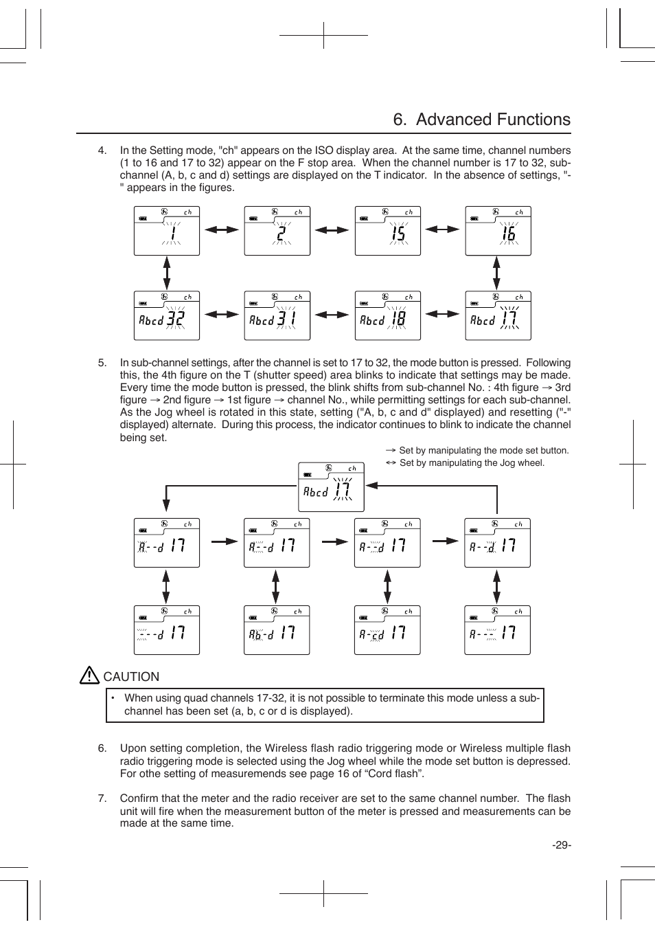 Advanced functions | Sekonic L-358 User Manual | Page 33 / 52