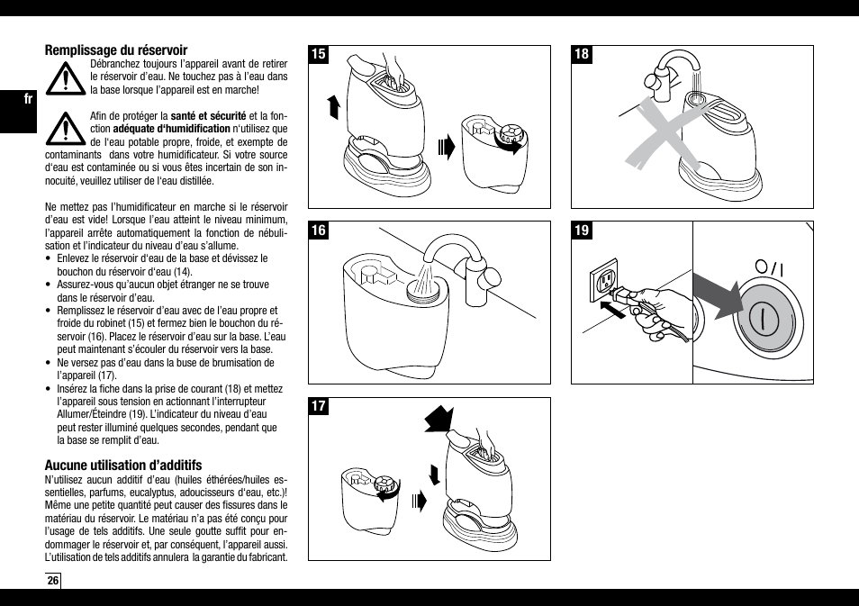 Air-O-Swiss AOS 7135 User Manual | Page 26 / 52