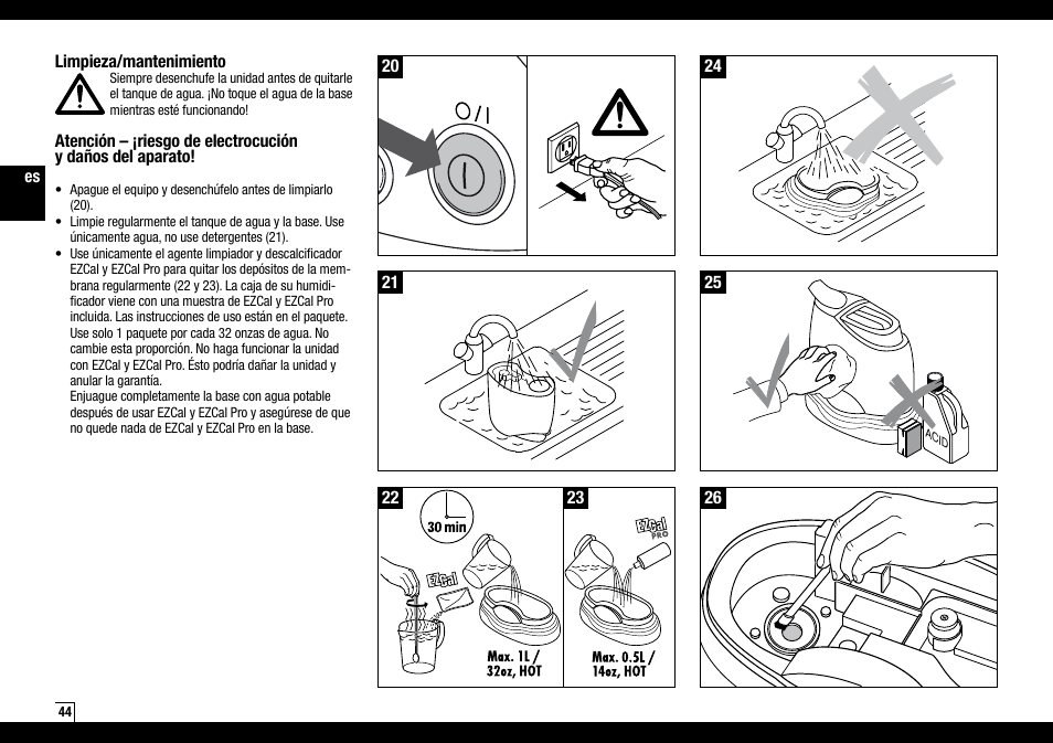 Air-O-Swiss AOS 7135 User Manual | Page 44 / 52