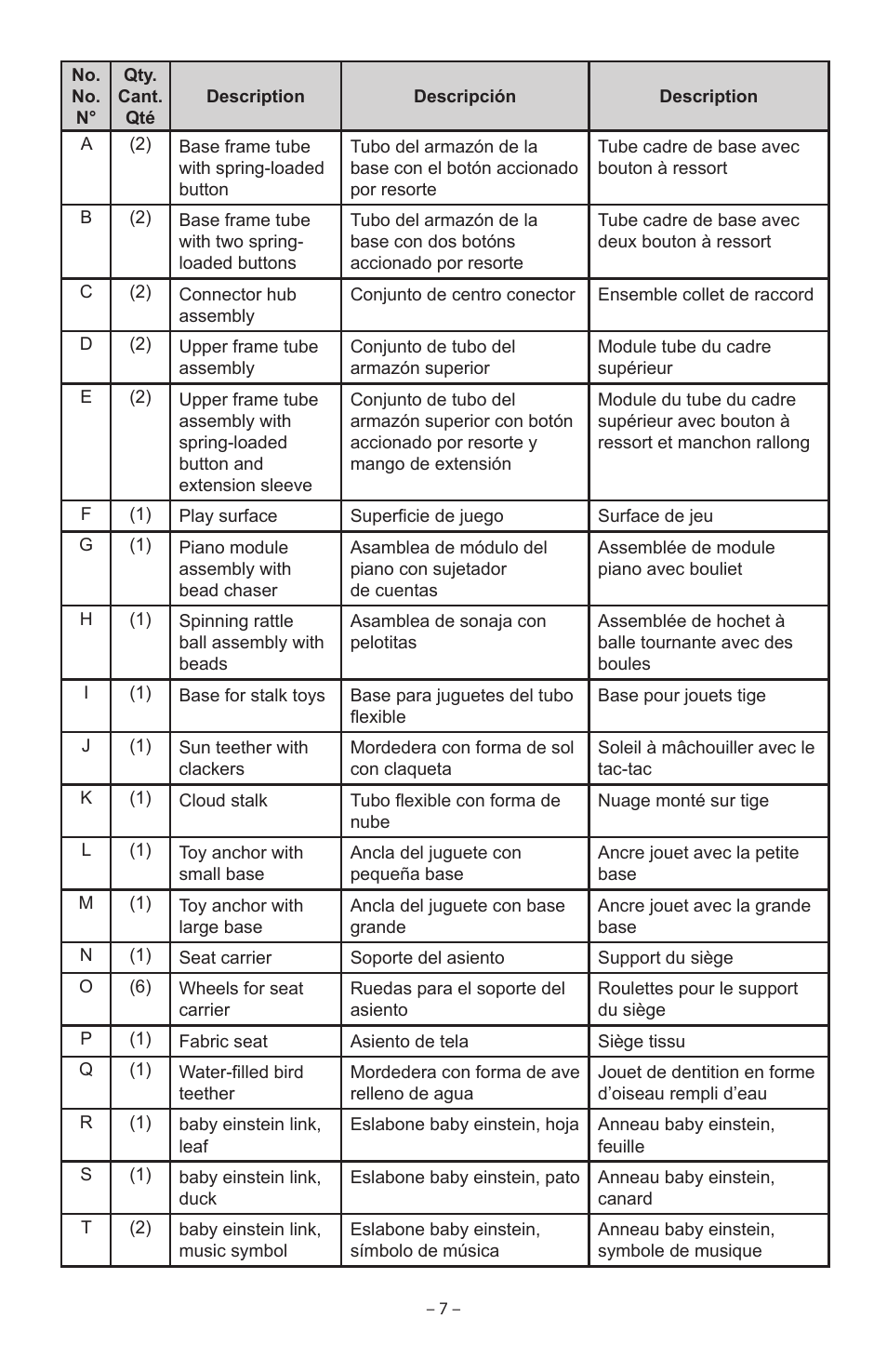 Baby Einstein 90564 User Manual | Page 7 / 32