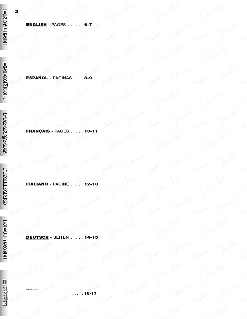Fender Hot Rod Deluxe User Manual | Page 2 / 20