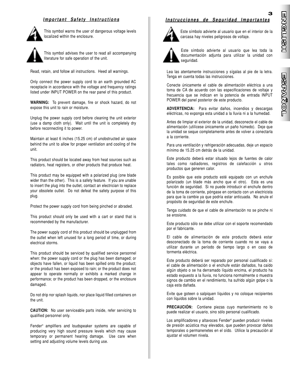 Fender Hot Rod Deluxe User Manual | Page 3 / 20
