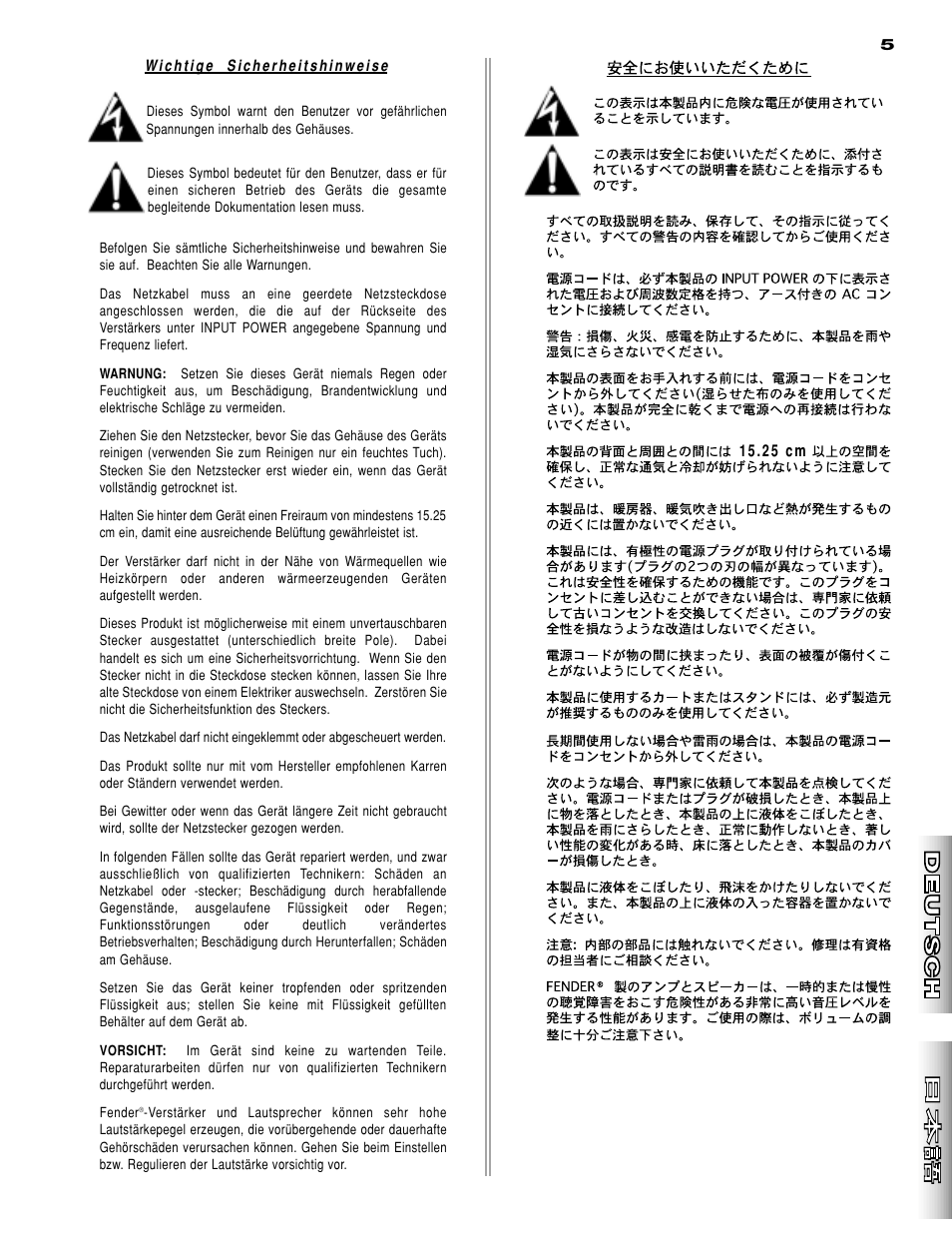 Fender Hot Rod Deluxe User Manual | Page 5 / 20