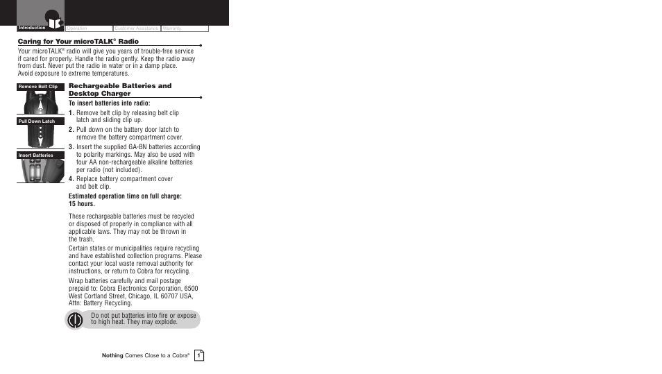 Cobra Electronics PR5000DX User Manual | Page 4 / 19