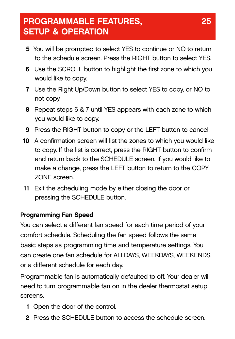 Bryant evolution  thermostat User Manual | Page 29 / 44