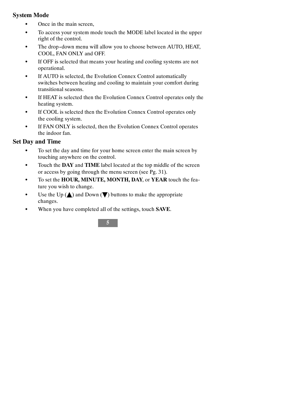 Bryant evolution thermostat SYSTXBBECW01-A User Manual | Page 11 / 68