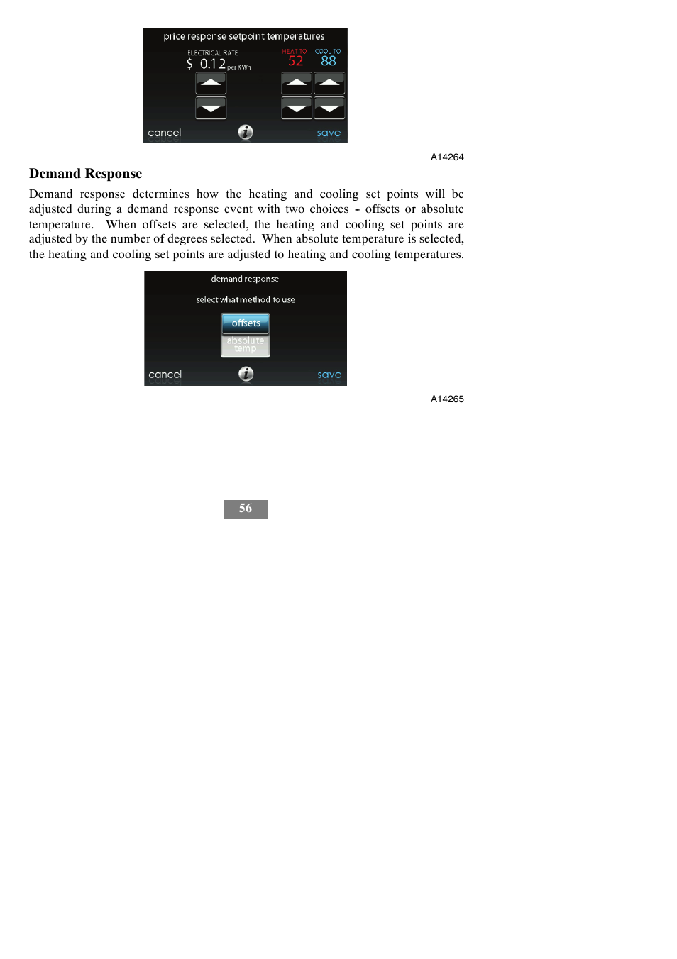 Demand response | Bryant evolution thermostat SYSTXBBECW01-A User Manual | Page 62 / 68